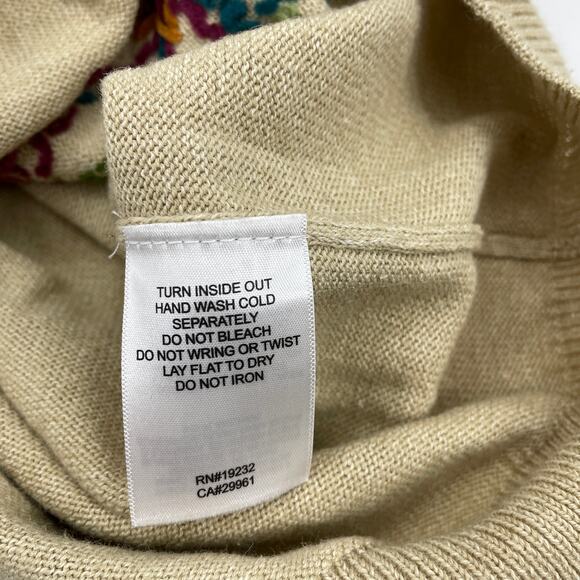 ALFRED DUNNER Floral Embroidered Knit Pullover Sweater Womens PXL - Picture 4 of 7